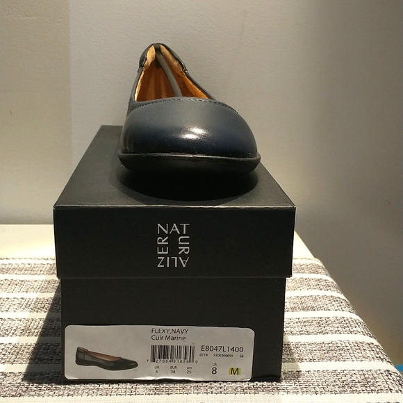 Leather ballerine, size 8M ans 91/2M, Blue - Picture 4 of 5